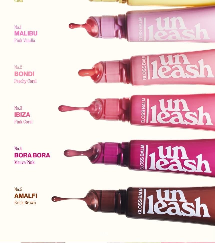 UNLEASHIA - Sunset Dazzle Gloss Balm - 11 Colors