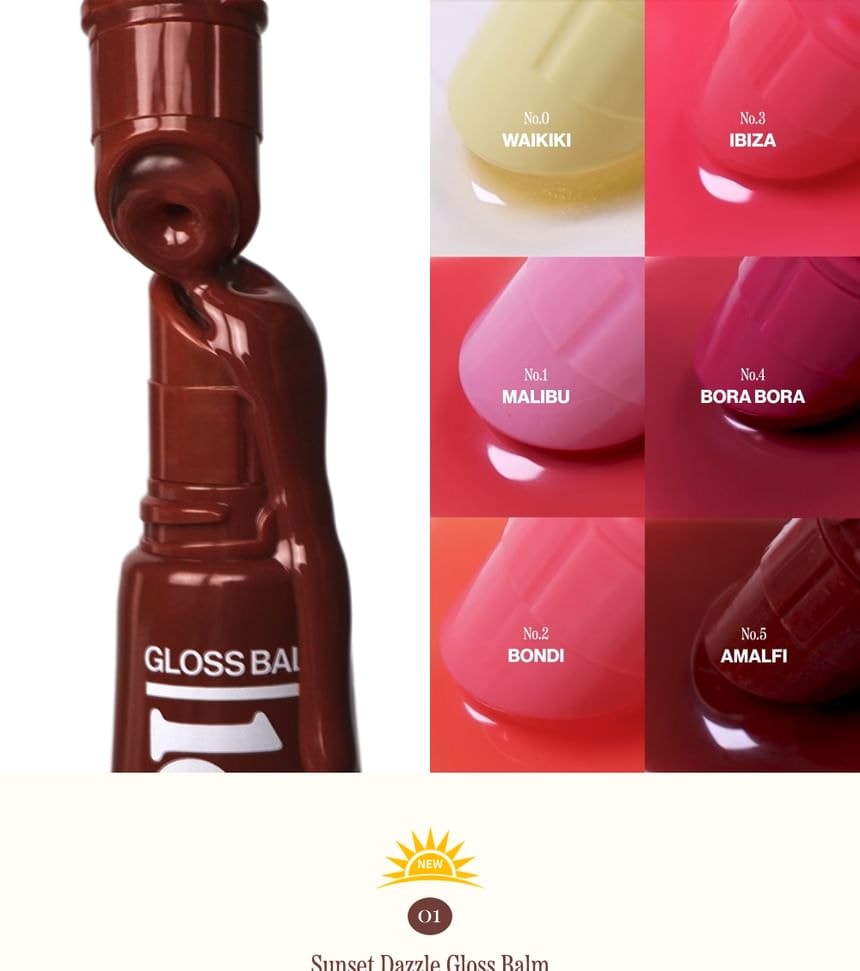 UNLEASHIA - Sunset Dazzle Gloss Balm - 11 Colors