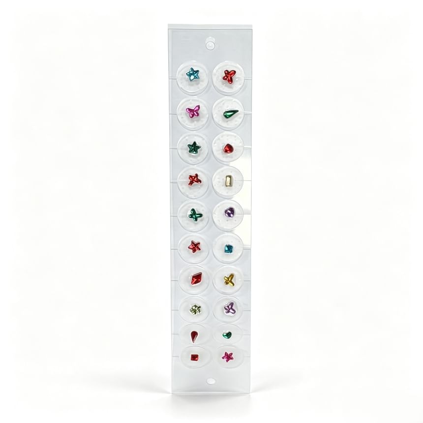 Beauty Artisan - Rhinestone Ear Acupuncture Point Magnetic Beads Sticker