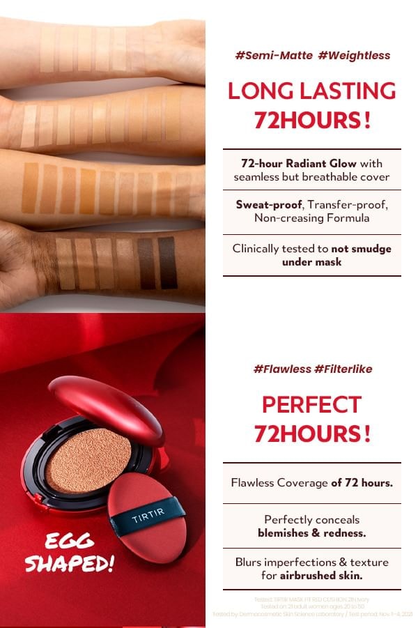 TIRTIR - Mask Fit Red Cushion 3 Shade Trial Kit - 14 Colors