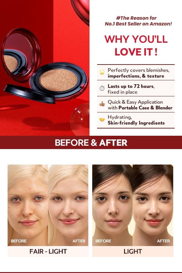 TIRTIR - Mask Fit Red Cushion 3 Shade Trial Kit - 14 Colors