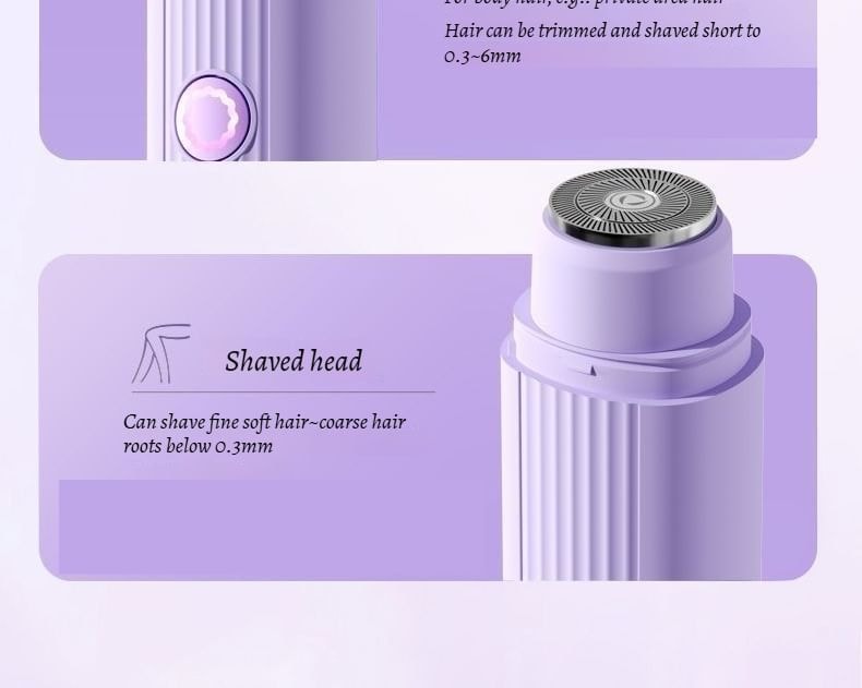 HOMTEC - USB Rechargeable Body Razor