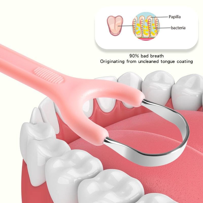 Coolkiss - Stainless Steel Tongue Scraper