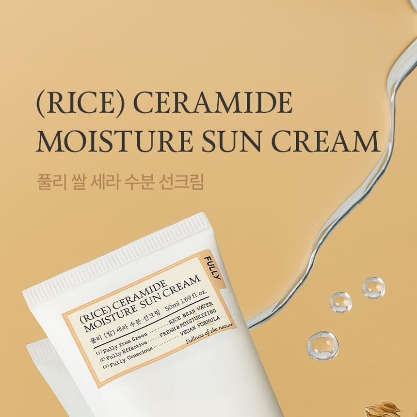 FULLY - Rice Ceramide Moisture Sun Cream (50ml)