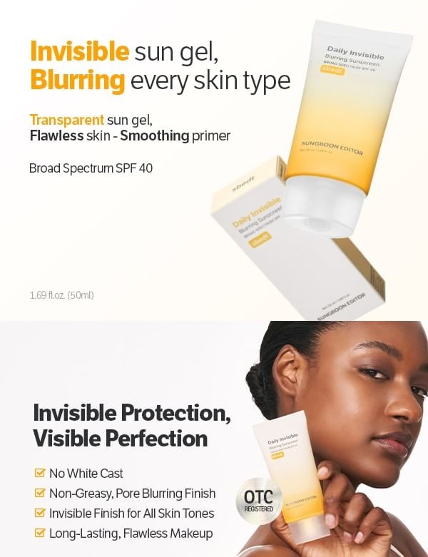 SUNGBOON EDITOR - Daily Invisible Blurring Sunscreen