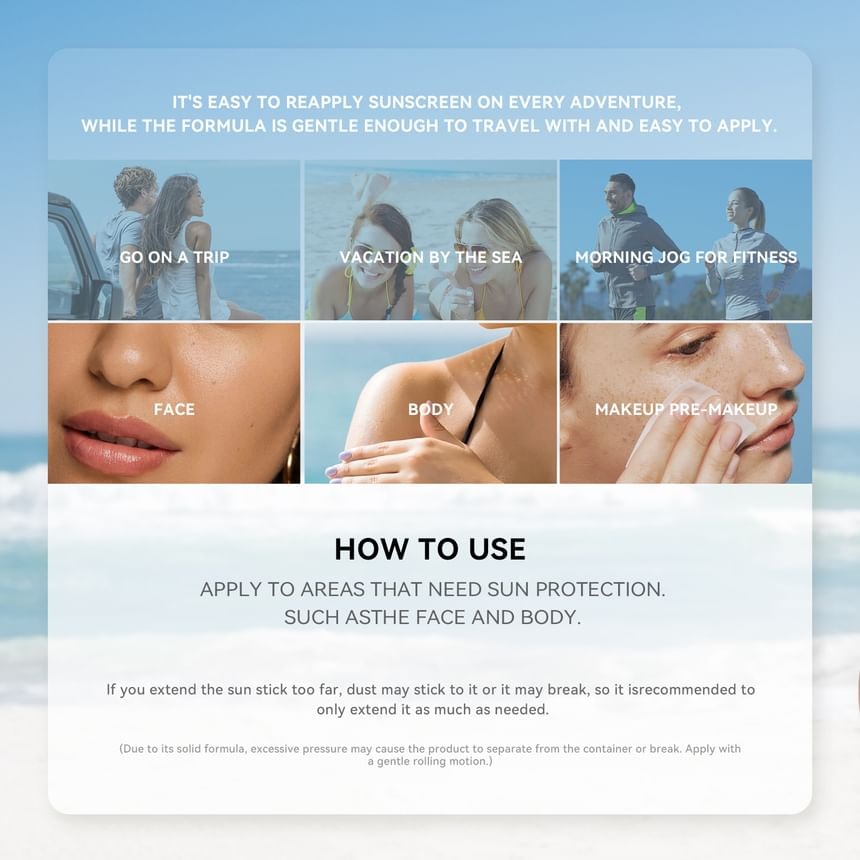 CartaLyar - Glow Translucent Sunscreen Stick SPF50 PA++++ - 2 Types