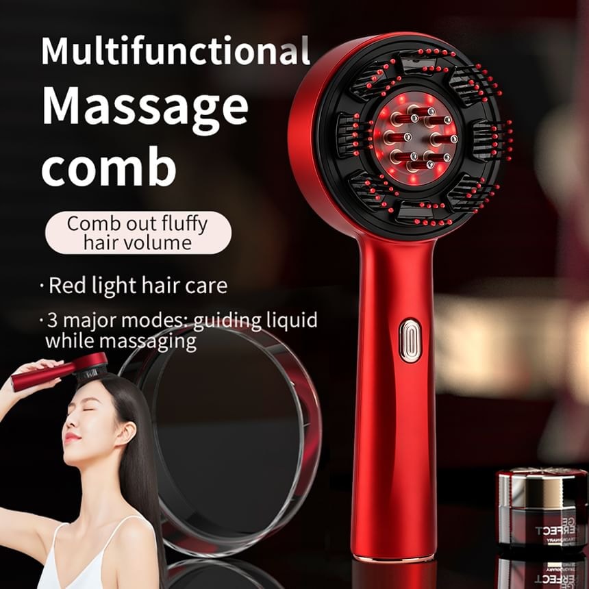 Beautyronics - USB Rechargeable Light Therapy Hair Brush