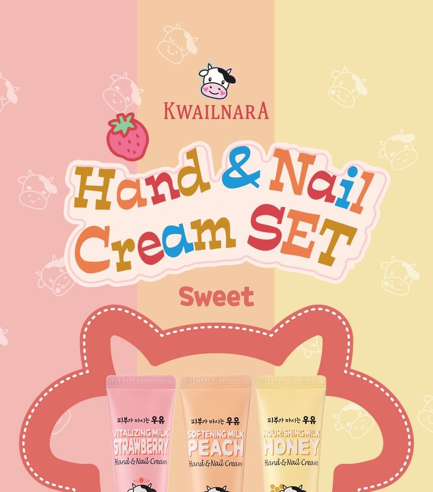 Kwailnara - Hand & Nail Cream Set - 2 Types (Sweet)