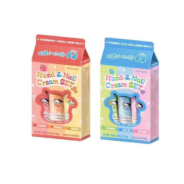 Kwailnara - Hand & Nail Cream Set - 2 Types