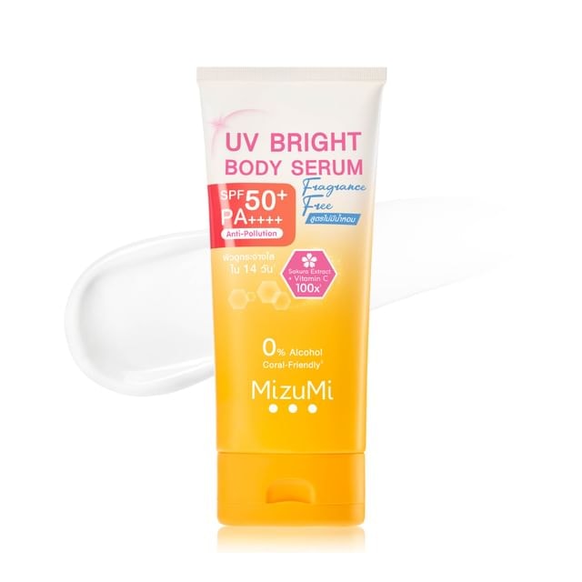 MizuMi - UV Bright Body Serum Fragrance Free Sunscreen SPF 50+ PA++++