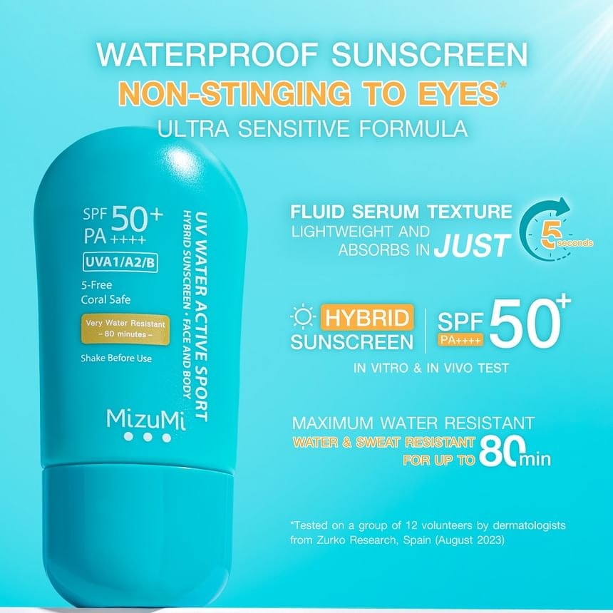 MizuMi - UV Water Active Sport Sunscreen SPF 50+ PA++++