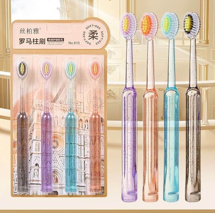 Miumi - Faux Crystal Handle Toothbrush