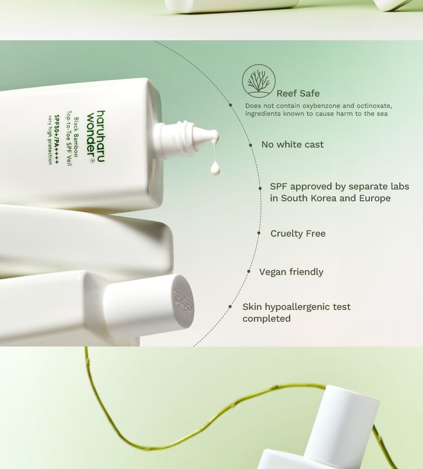 haruharu wonder - Black Bamboo Top-to-Toe SPF Veil (100ml)