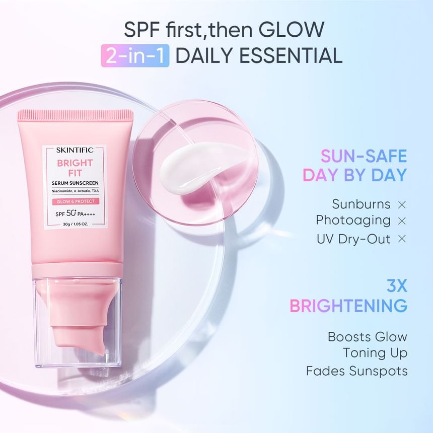 SKINTIFIC - Bright Fit Serum Sunscreen SPF50 PA++++
