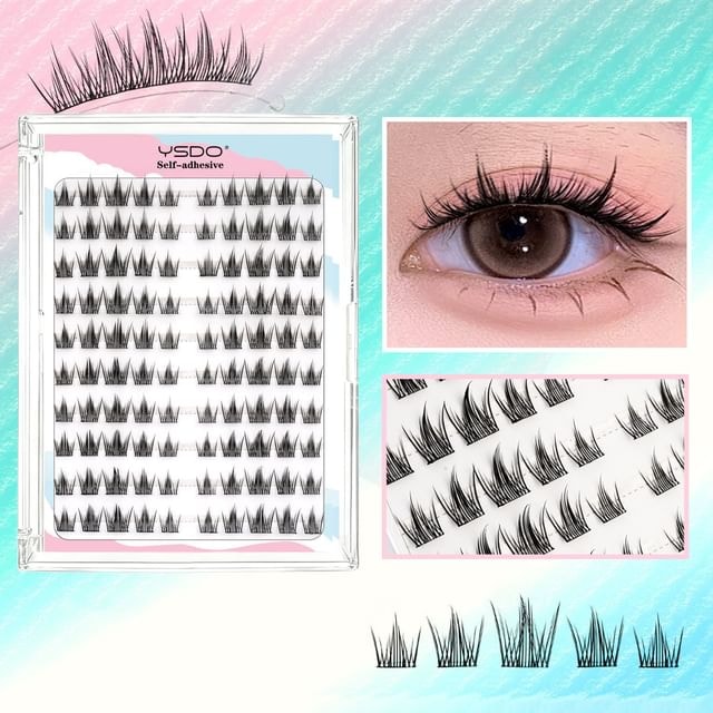 Lashie - Spiky Glue-free Multipack False Eyelashes Cluster