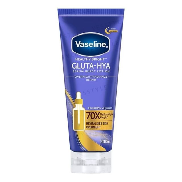 Vaseline - Healthy Bright Gluta-Hya Serum Burst Lotion Overnight Radiance Repair Regular