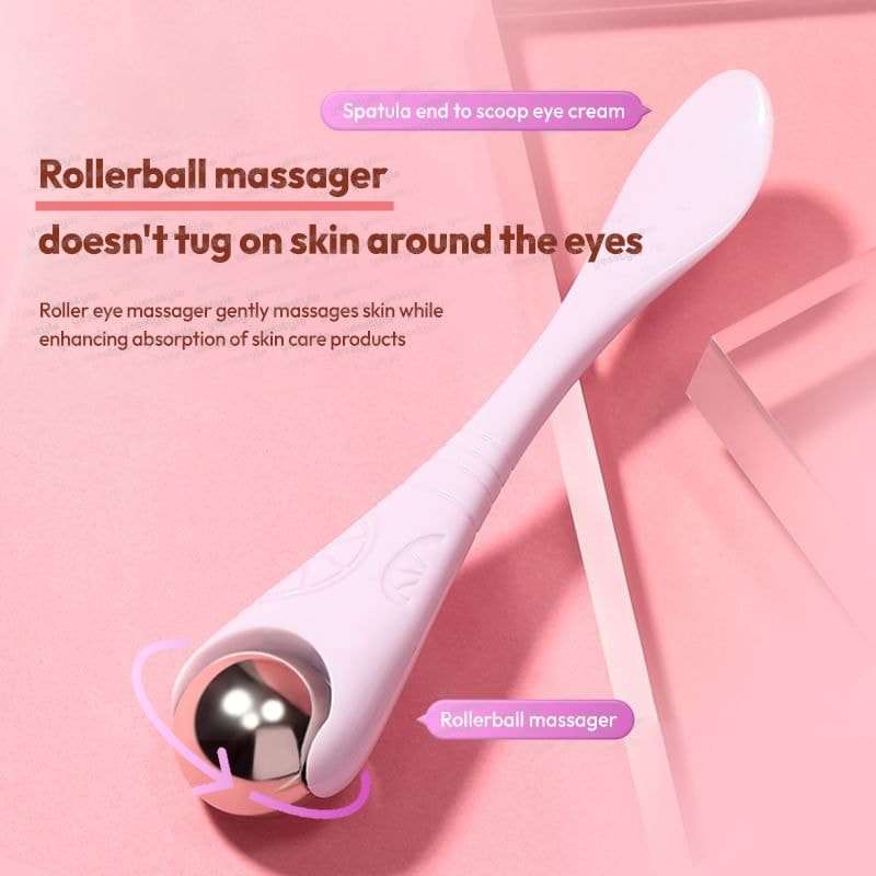 YOUSHA - Plastic Stainless Steel Roller Eye Massager with Spatula