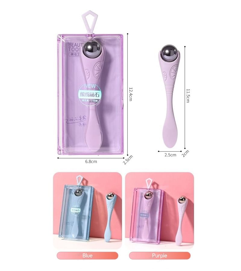YOUSHA - Plastic Stainless Steel Roller Eye Massager with Spatula
