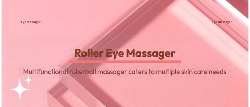 YOUSHA - Plastic Stainless Steel Roller Eye Massager with Spatula