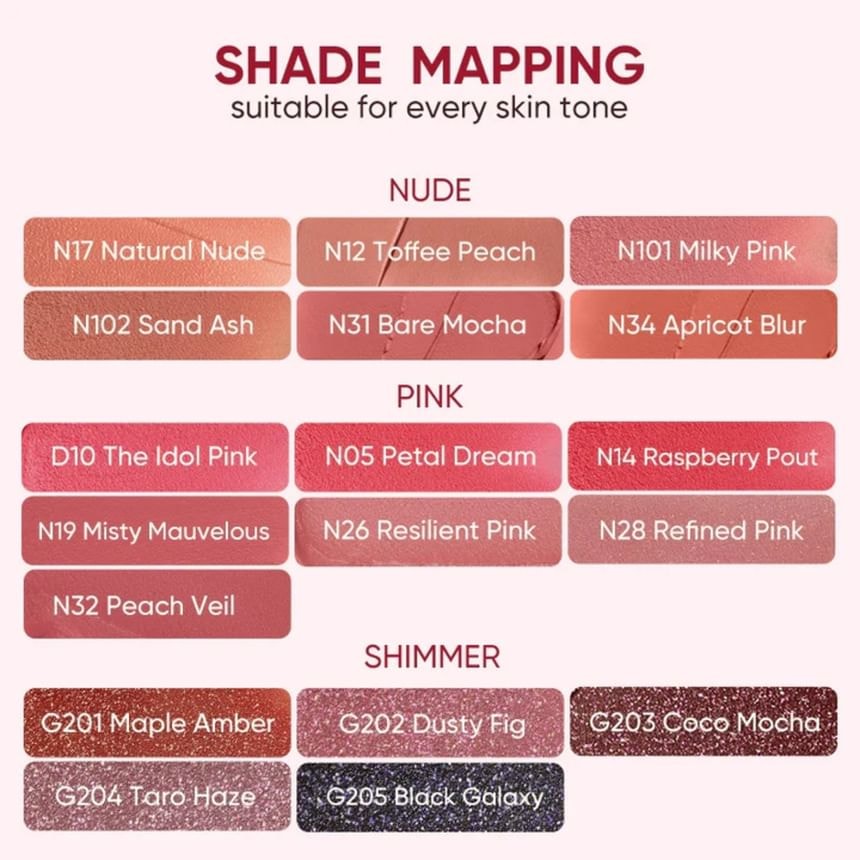 Judydoll - Cushion Matte Lock Lip Cream - 25 Colors