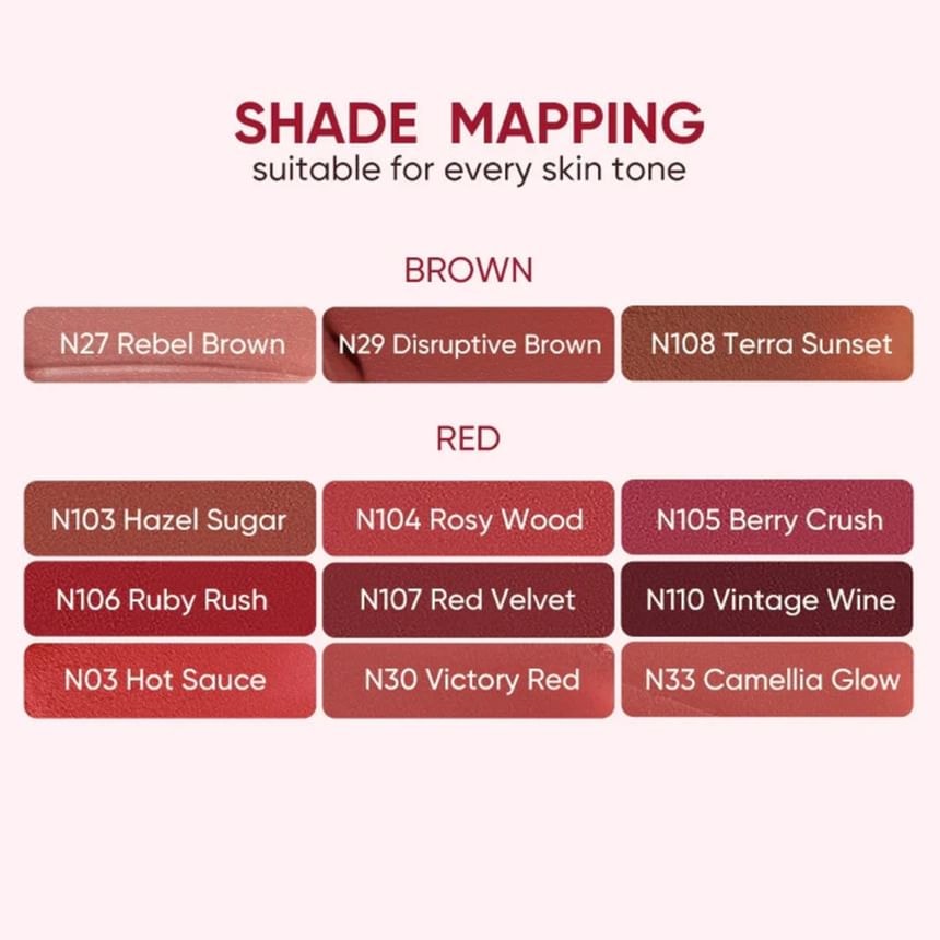 Judydoll - Cushion Matte Lock Lip Cream - 25 Colors