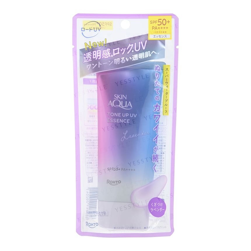 Rohto Mentholatum - Skin Aqua Tone Up UV Essence Lavender SPF 50+ PA++++ (70g)