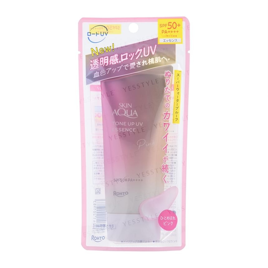 Rohto Mentholatum - Skin Aqua Tone Up UV Essence Pink SPF 50+ PA++++