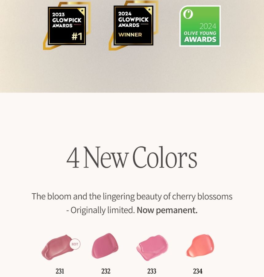 Dinto - Blur-Glowy Lip Tint - 34 Colors