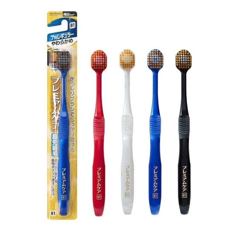 EBISU - Premium Care Toothbrush 7 Row Regular Soft No.81