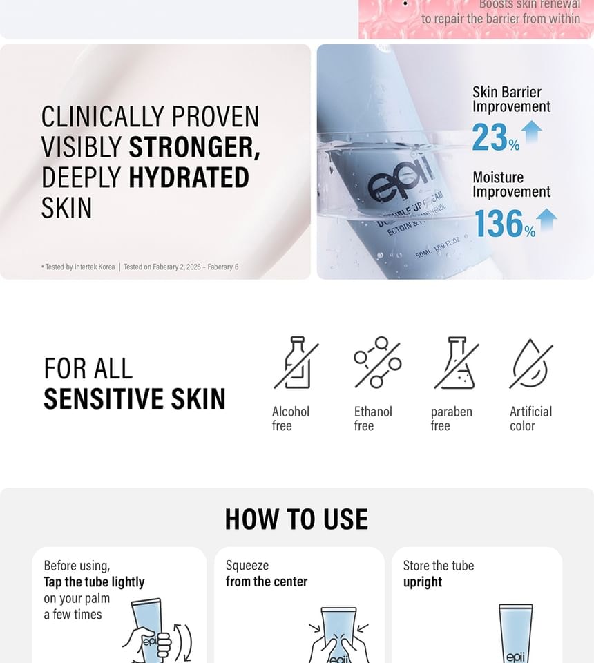 epii - Double Up Cream Ectoin & Panthenol