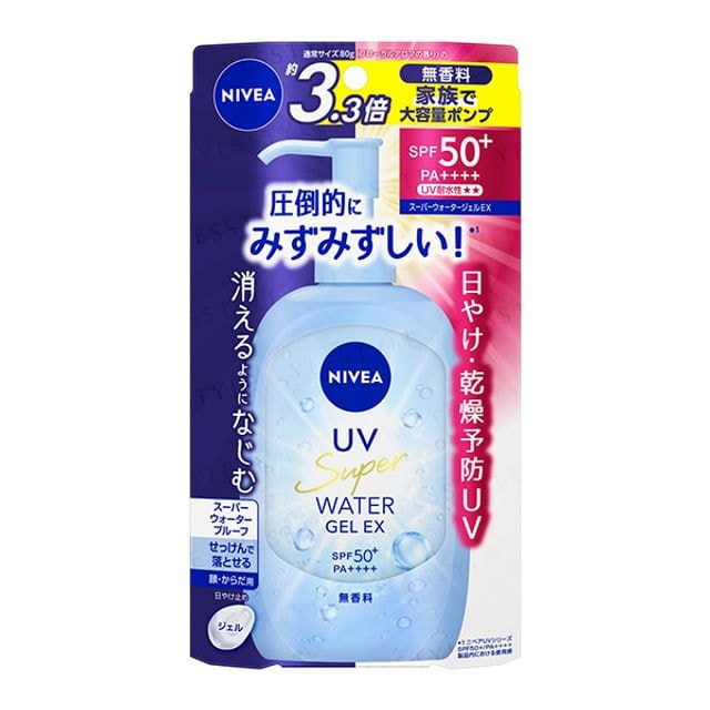 Nivea Japan - UV Super Water Gel EX SPF 50+ PA++++ Pump