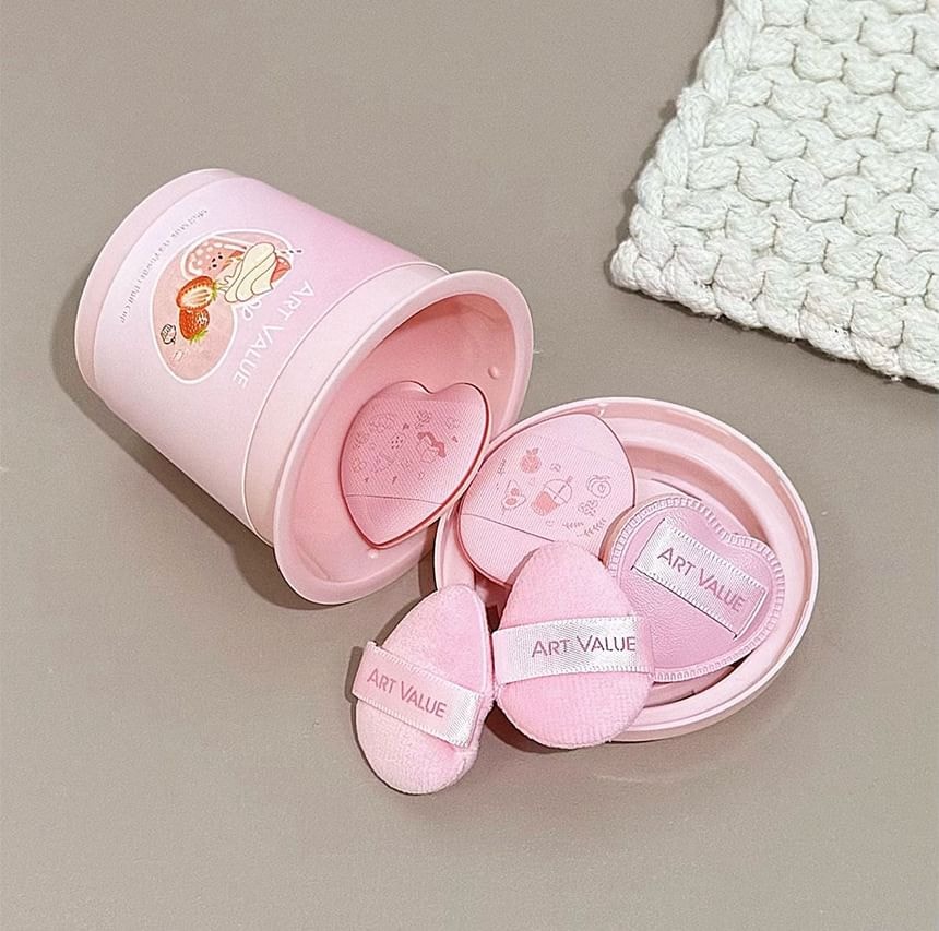 Art Value - Milk Tea Mini Powder Puff (Set - 5pcs)