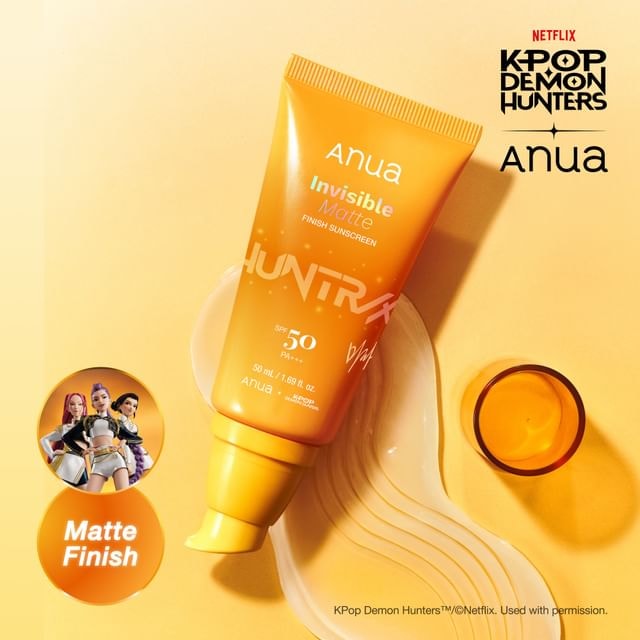 Anua - Invisible Matte Finish Sunscreen Kpop Demon Hunters Collaboration