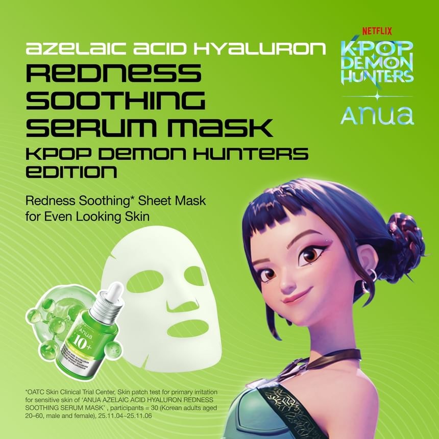 Anua - Azelaic Acid Hyaluron Redness Soothing Serum Mask Kpop Demon Hunters Collaboration