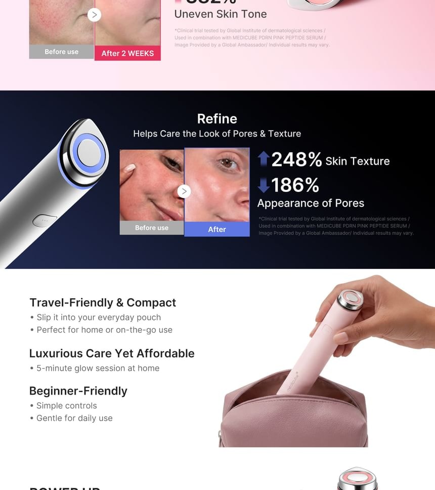 medicube - AGE-R Booster Pro Mini Plus Pink (1 Set (English Version)