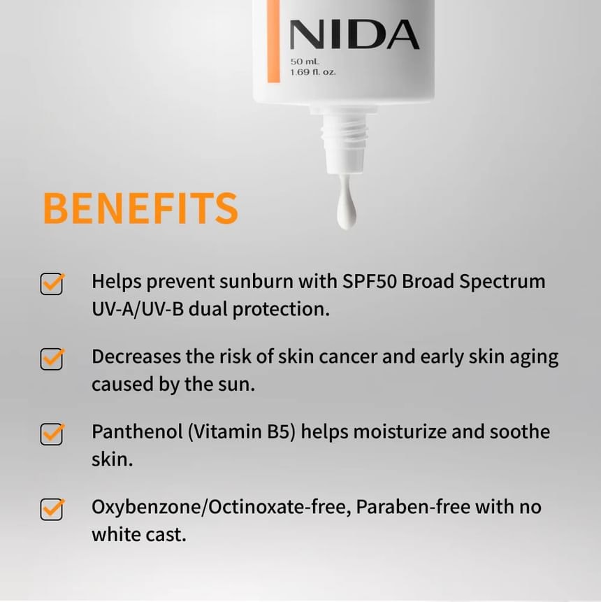 NIDA - Invisible Fit Sunscreen OTC Version (50ml)