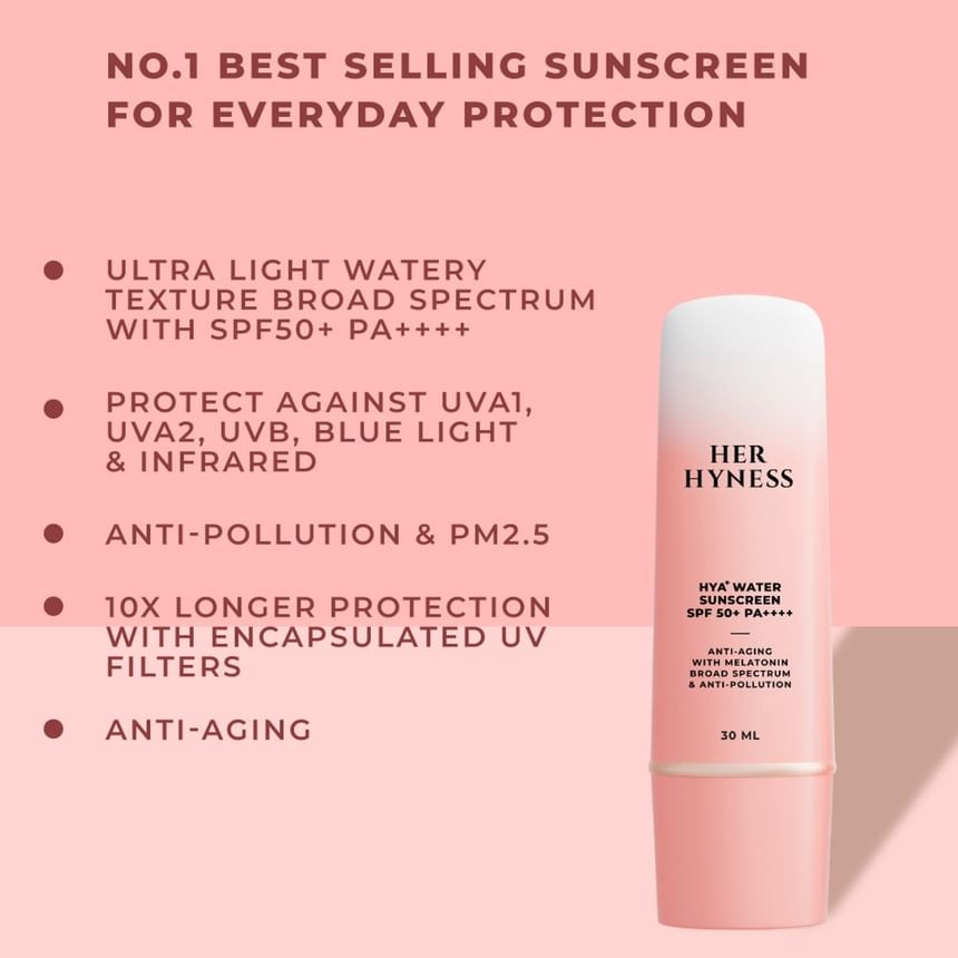 HER HYNESS - Hya+ Water Sunscreen SPF 50+ PA++++