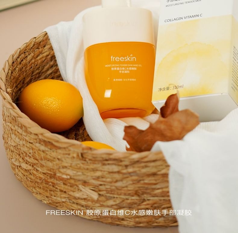 freeSkin - Collagen Vitamin C Rejuvenating Gel Hand Cream - 3 Flavors (Chamomile - 200ml)