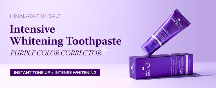 HIMALAYA PINKSALT - Purple Color Corrector Intensive Whitening Toothpaste