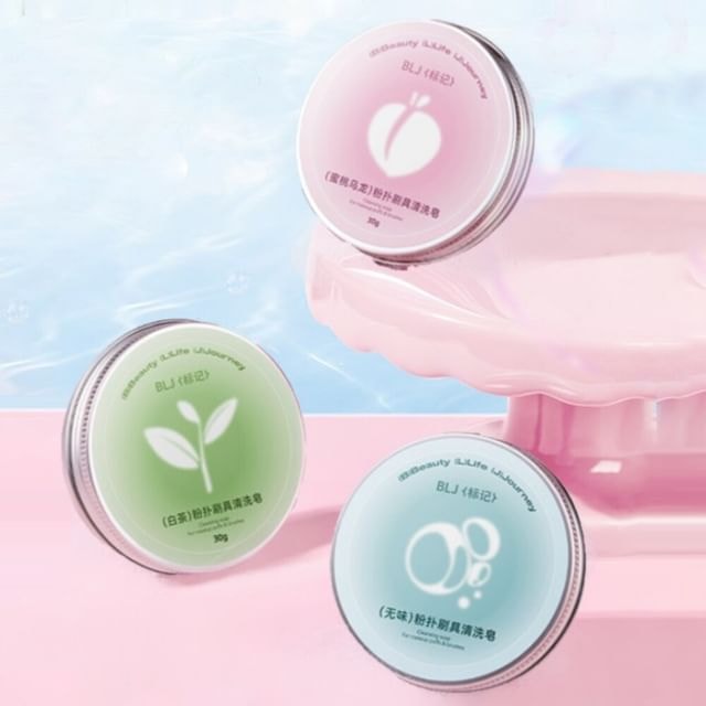 BLJ - Candy Color Puff and Brush Cleaning Soap - 3 Types