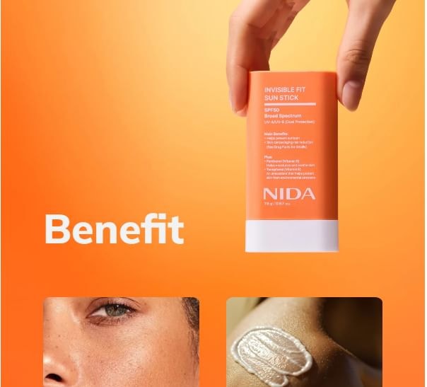 NIDA - Invisible Fit Sun Stick (19g)