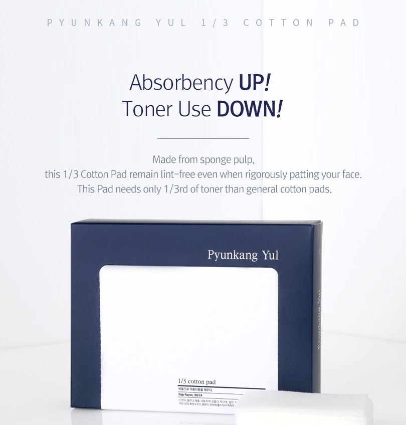 Pyunkang Yul - 1/3 Cotton Pad 160pcs 5pcs Bundle Set (160 pcs x 5 pcs)