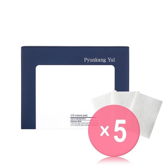 Pyunkang Yul - 1/3 Cotton Pad 160pcs 5pcs Bundle Set