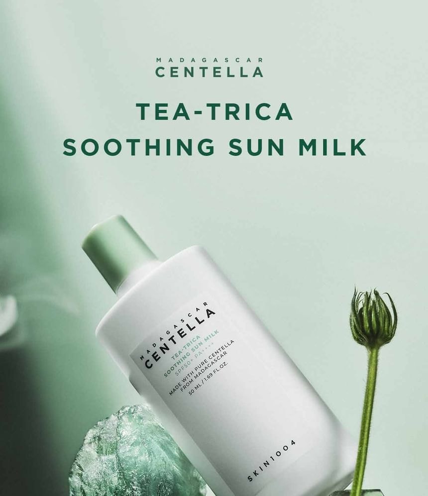SKIN1004 - Madagascar Centella Tea-Trica Soothing Sun Milk 2pcs Bundle Set (50ml x 2 pcs)