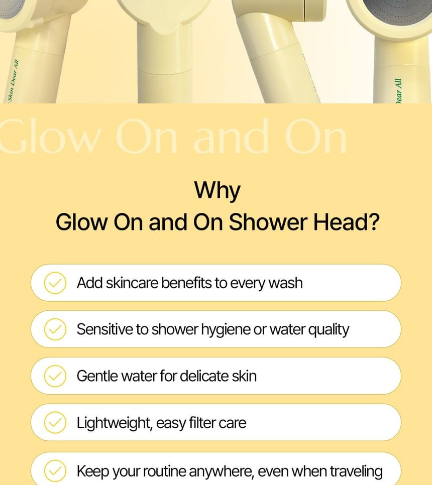 ClearDea - Glow On And On Shower Filter Only 2pcs Bundle Set