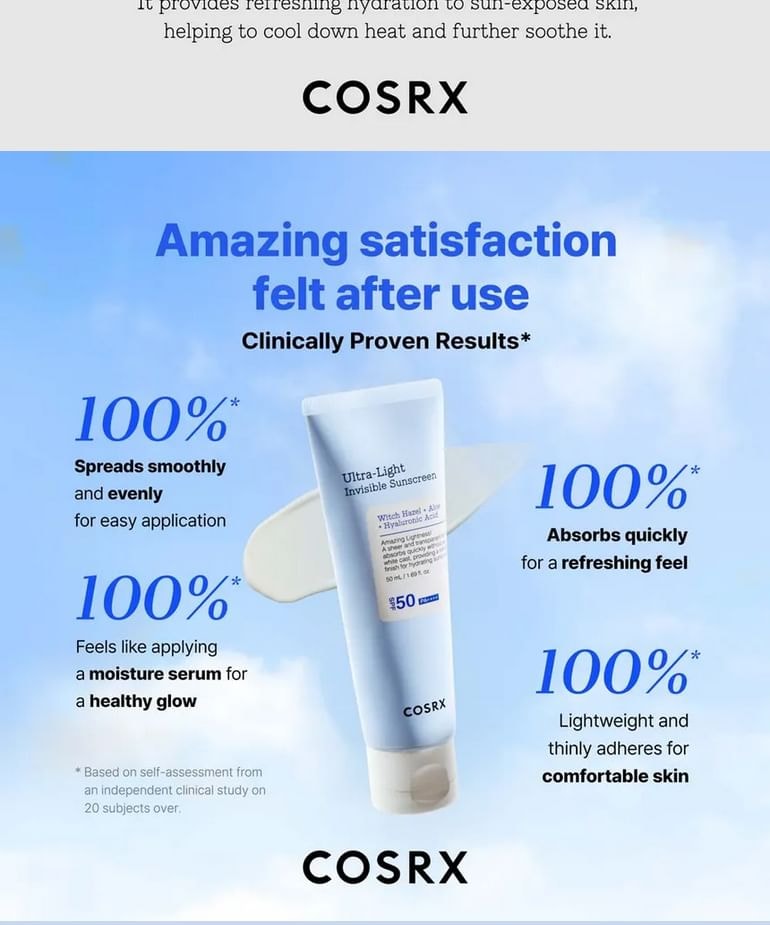 COSRX - Ultra Light Invisible Sunscreen 2pcs Bundle Set