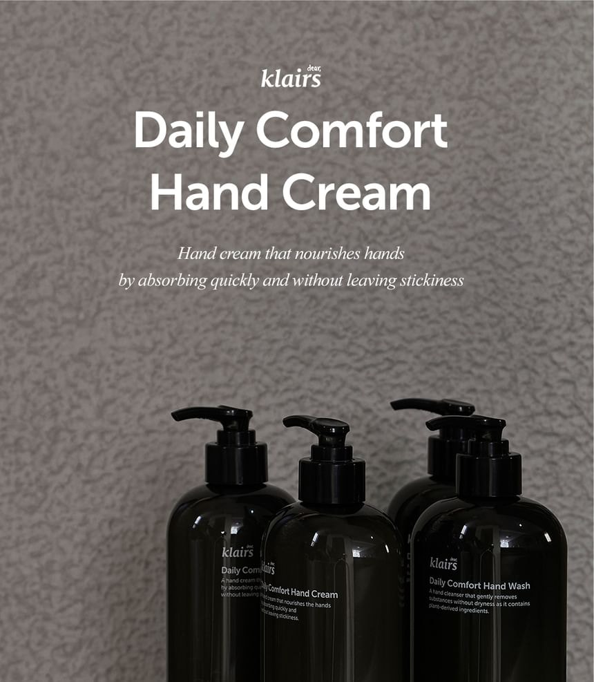 Dear, Klairs - Daily Comfort Hand Cream Jumbo 2pcs Bundle Set (370g x 2 pcs)