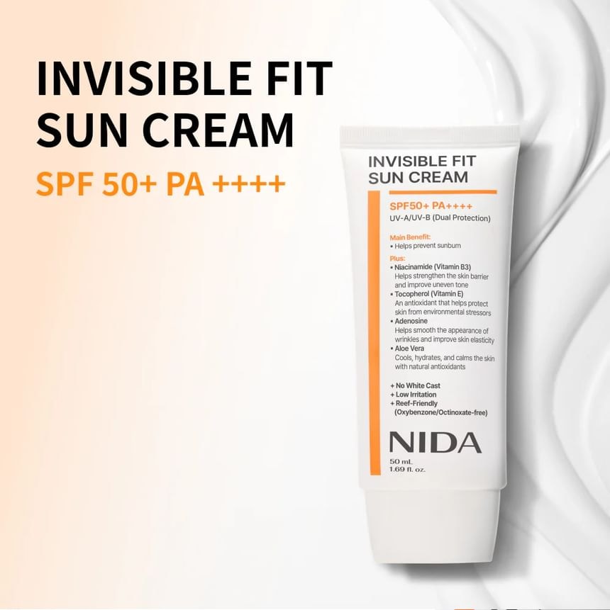NIDA - Invisible Fit Sun Cream 2pcs Bundle Set