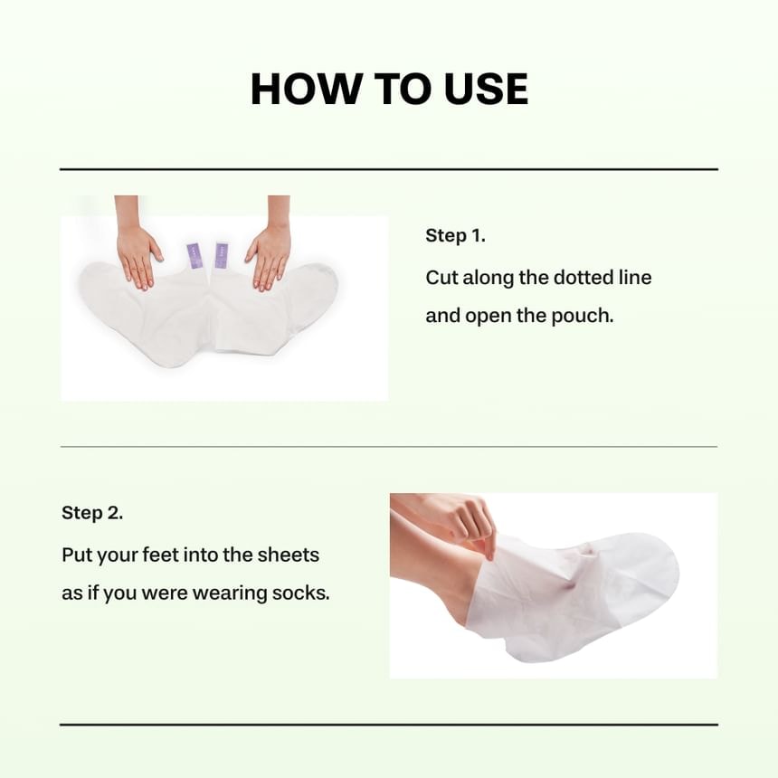 baren - Centella Deep Soothing Ritual Foot Mask 1 pair 10pcs Bundle Set (18ml x 2 patches x 10 pcs)