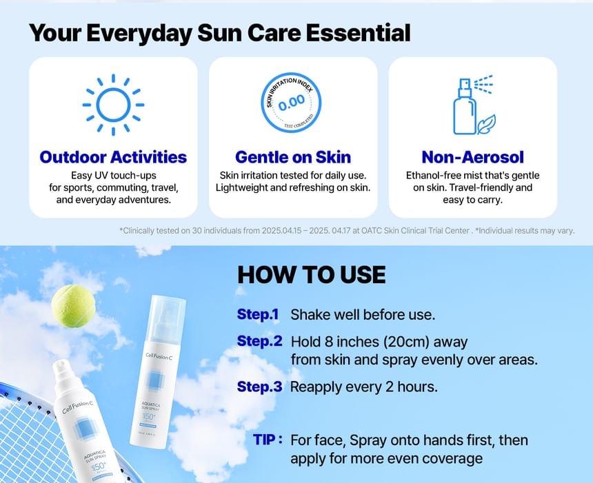 Cell Fusion C - Aquatica Sun Spray 2pcs Bundle Set